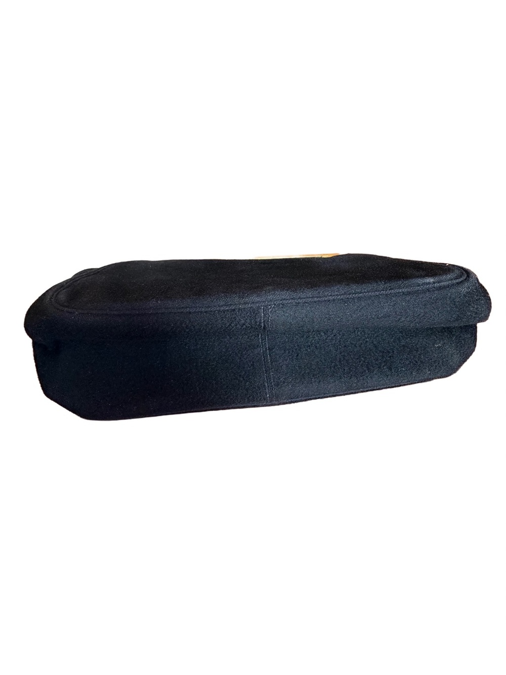 1950s 1960s Coblentz Original Black Suede Evening Bag Top Handle Vintage - Picture 3 of 5